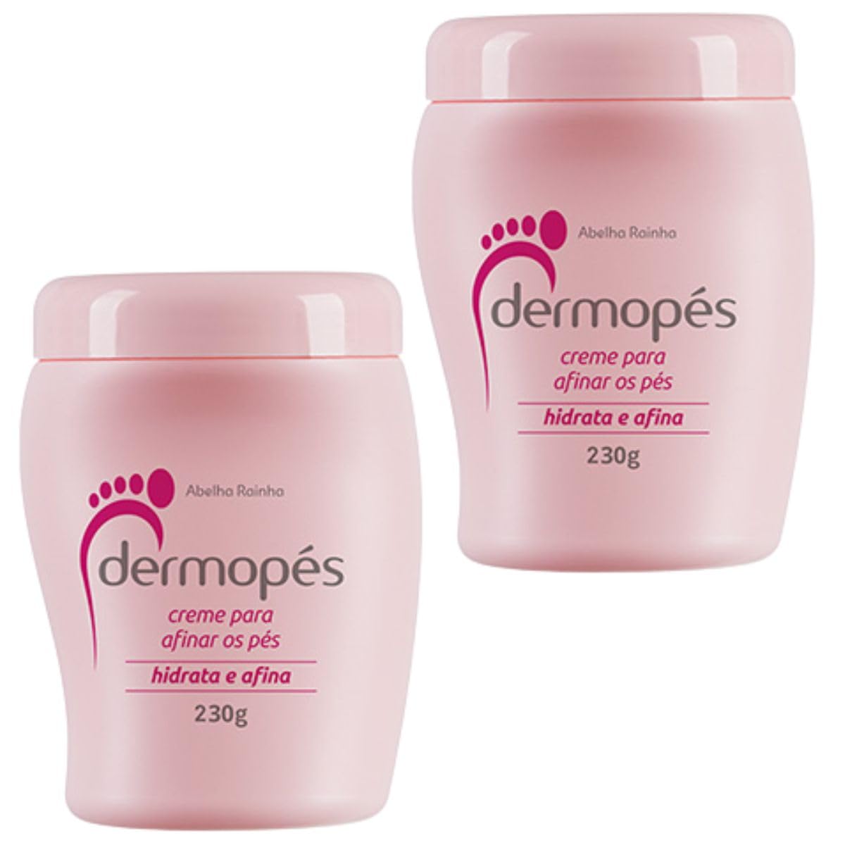 kit 2 Creme Para Afinar Os Pes Hidrata e Afina Dermopes Abelha Rainha