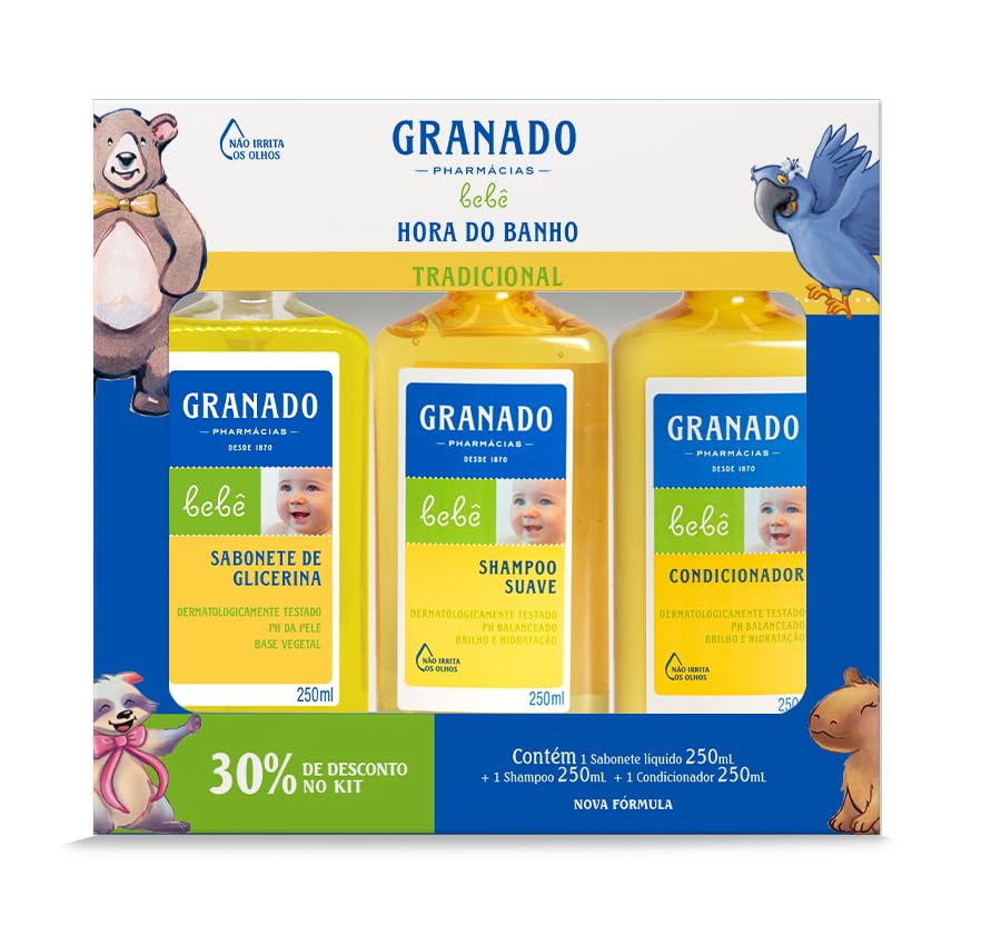 Granado Kit, Bebê Hora do Banho Tradicional, 250ml