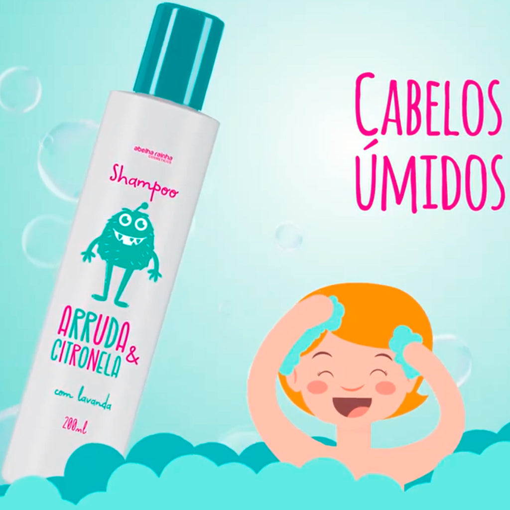 Kit Shampoo + Condicionador Arruda & Citronela com Lavanda 190ml – Abelha Rainha | Proteção, Frescor e Cabelos Macios