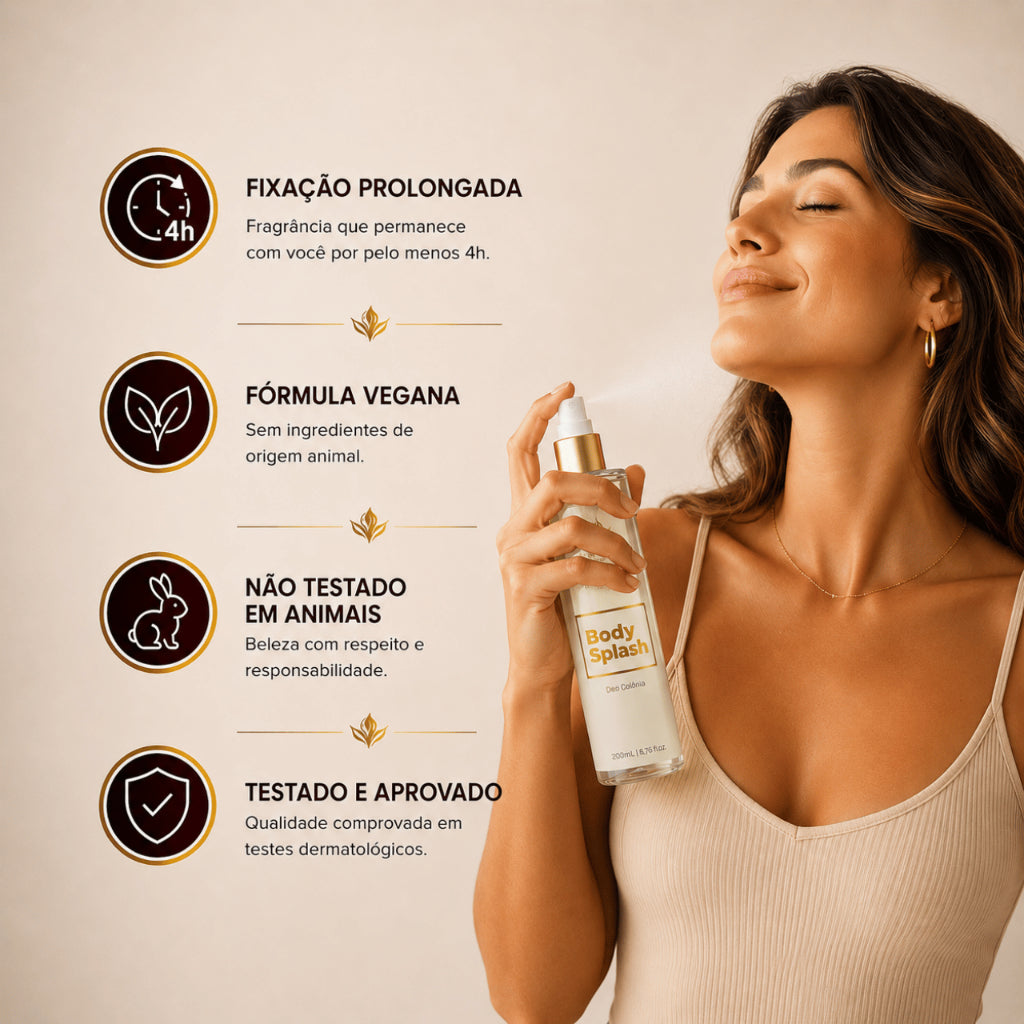Kit Presente Perfumada – 3 Body Splash + 3 Perfumes Capilares Pure Nature
