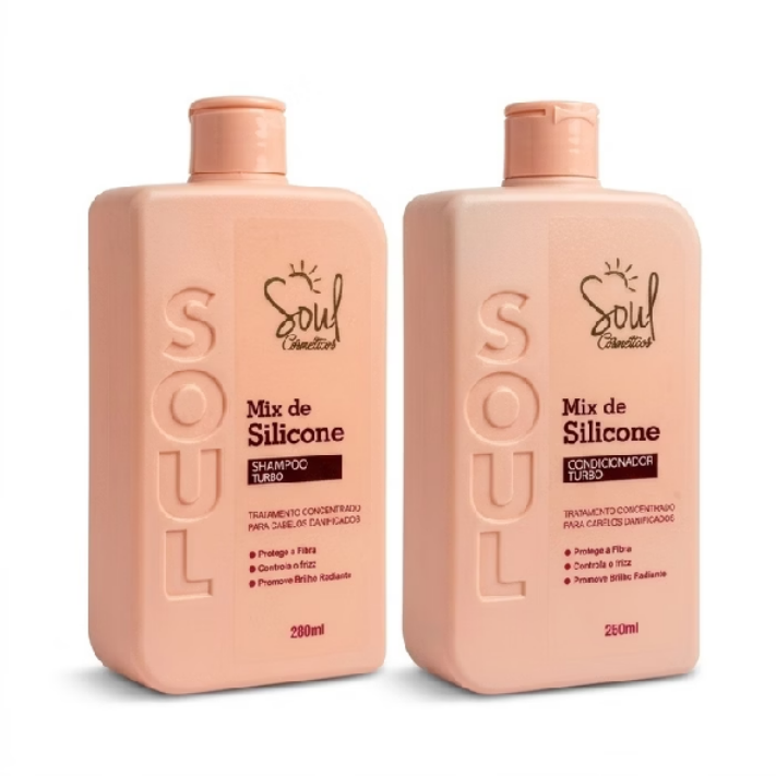 Kit Reconstrução Capilar – Mix de Silicone Soul + Reconstrutor Be.Use