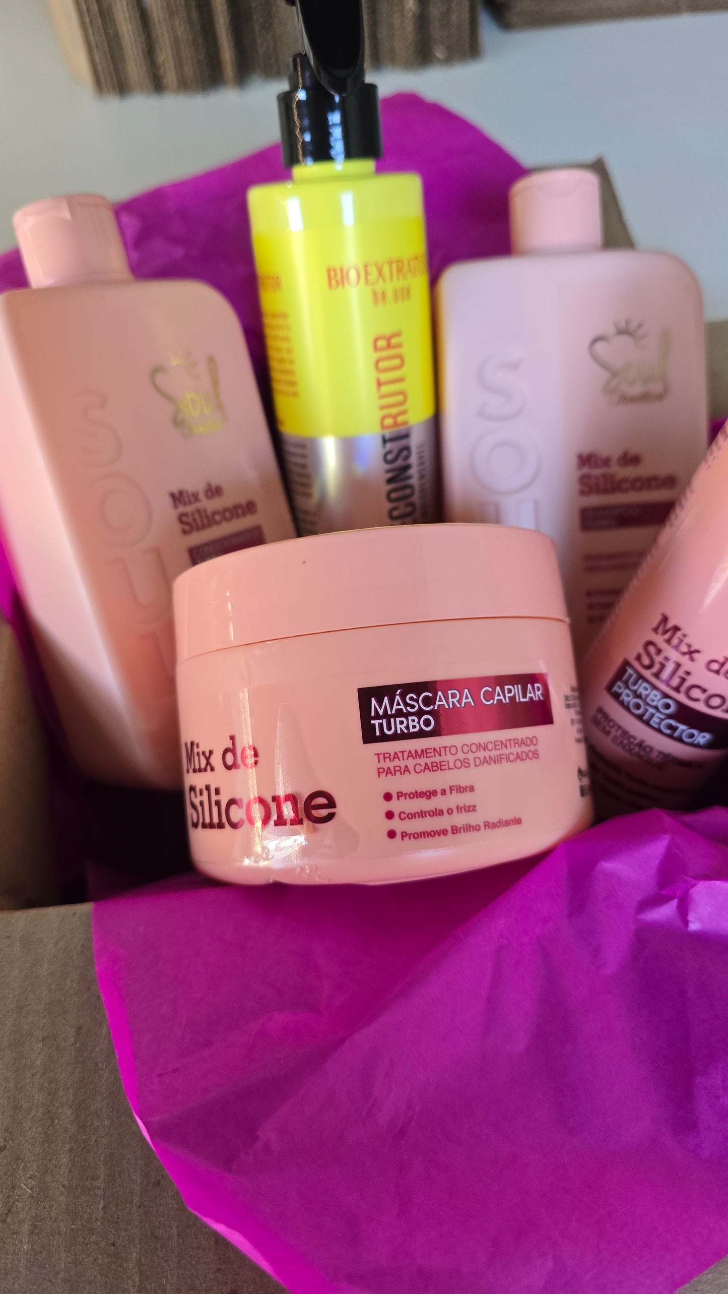 Kit Reconstrução Capilar – Mix de Silicone Soul + Reconstrutor Be.Use