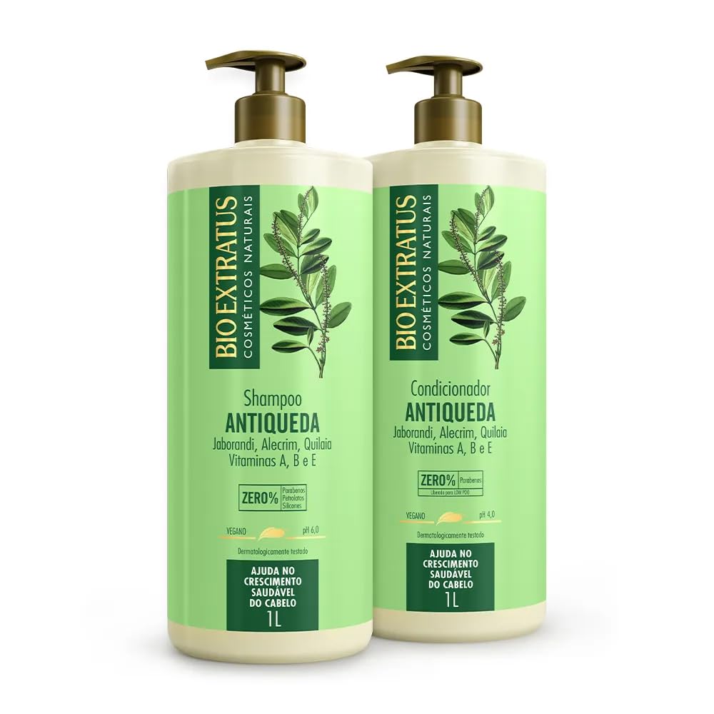 Kit Bio Extratus Antiqueda Jaborandi (1L) Shampoo e Condicionador