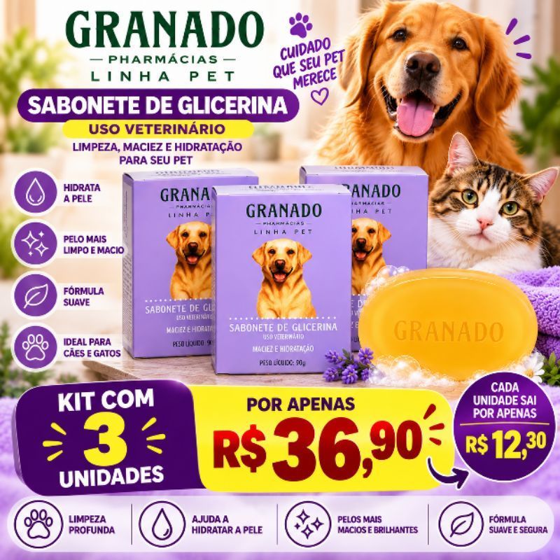 Sabonete de Glicerina Granado Pet 100g