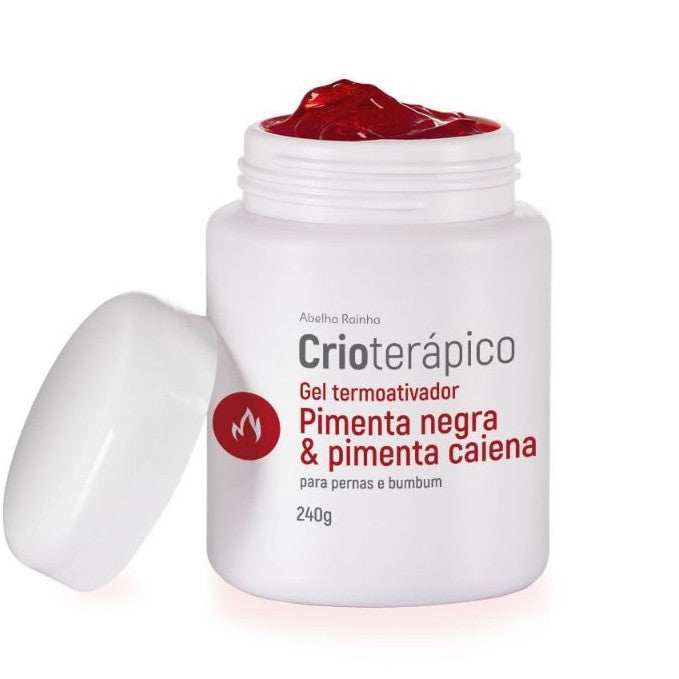 Gel Termoativador Pimenta Negra e Caiena – Abelha Rainha