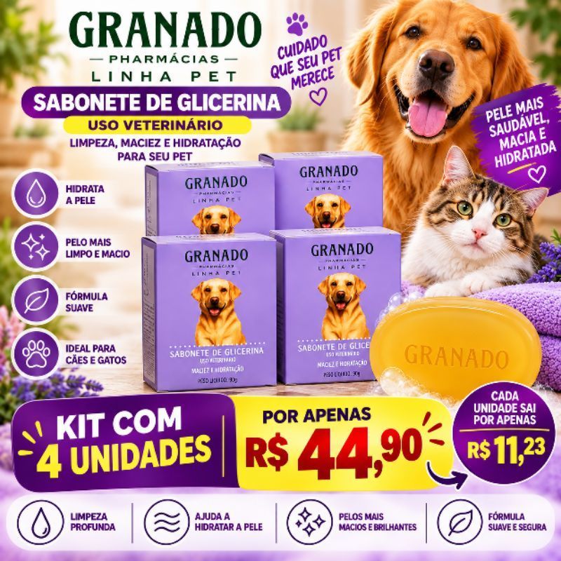 Sabonete de Glicerina Granado Pet 100g