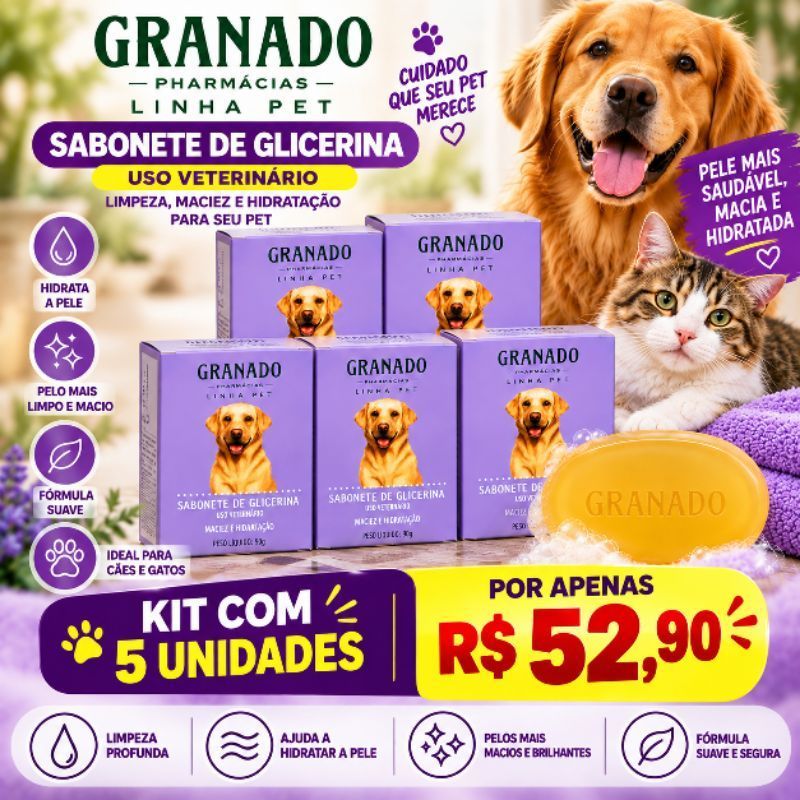 Sabonete de Glicerina Granado Pet 100g