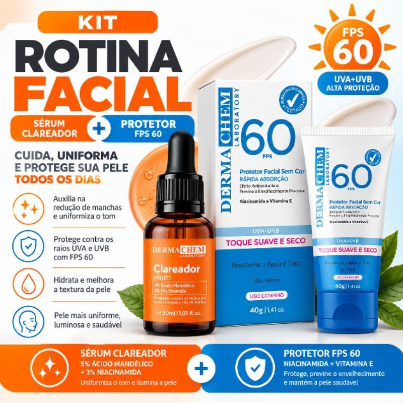 Kit Rotina Facial Dermachem