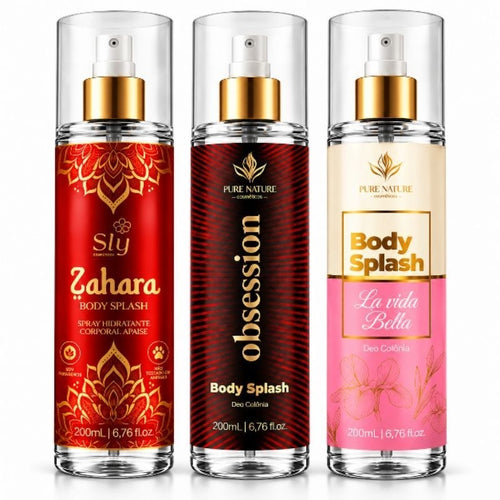 Kit 3 Body Splash Pure Nature 200ml