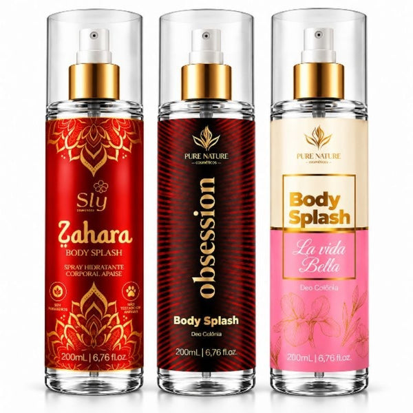 Kit 3 Body Splash Pure Nature 200ml
