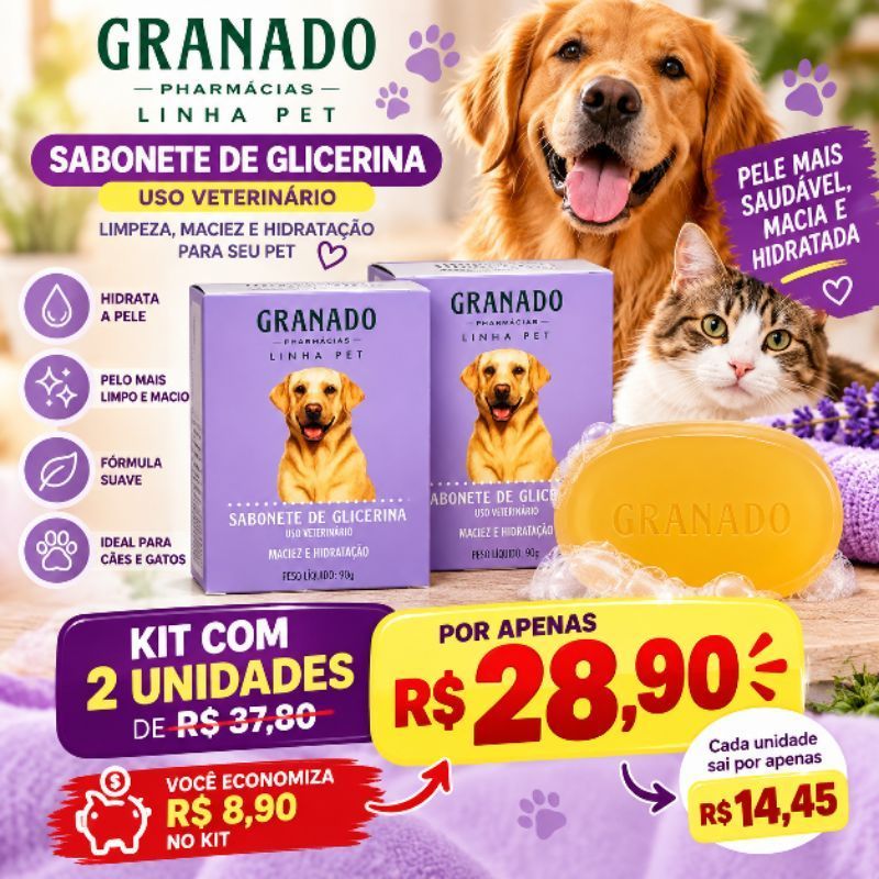 Sabonete de Glicerina Granado Pet 100g