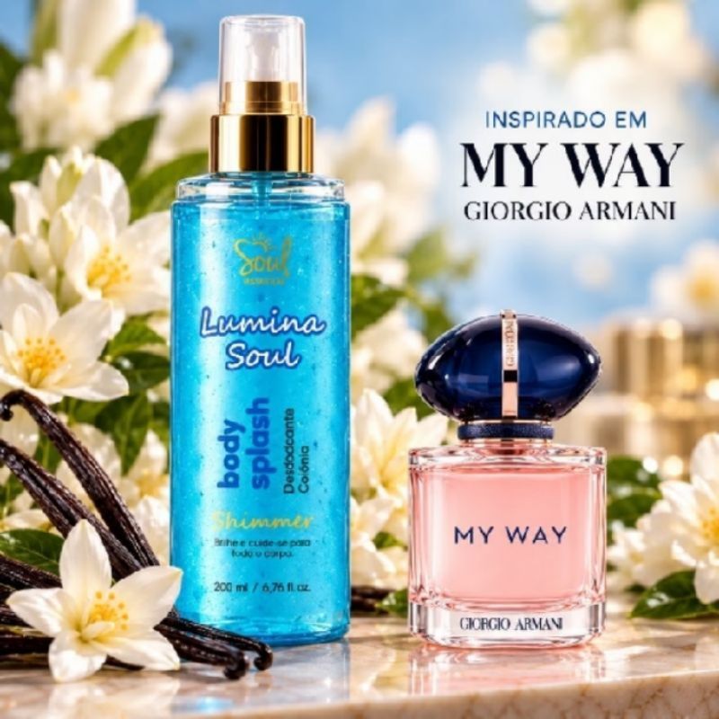 Kit 2 Body Splash Lumina Soul 200ml