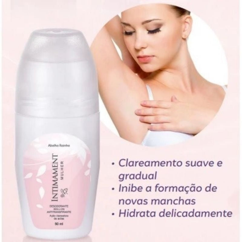Desodorante Roll-On Intimament Mulher 50ml – Abelha Rainha