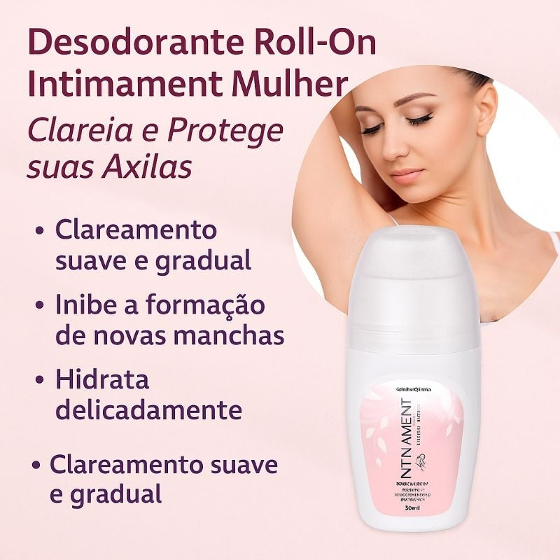 Desodorante Roll-On Intimament Mulher 50ml – Abelha Rainha