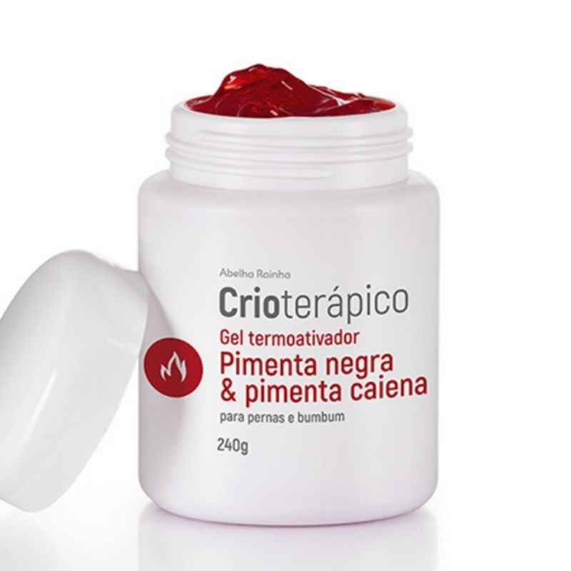 Gel Termoativador Pimenta Negra e Caiena – Abelha Rainha