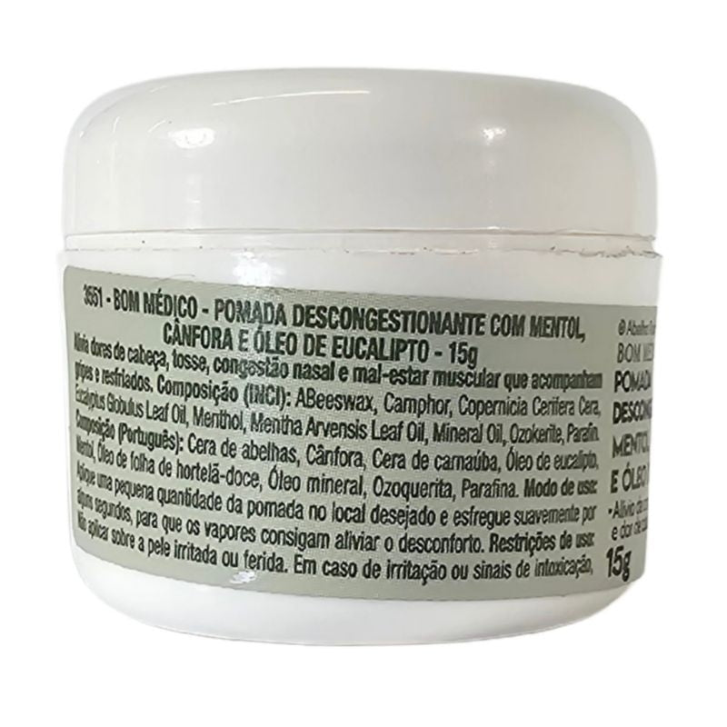 Pomada Descongestionante Bom Médico 15g – Abelha Rainha