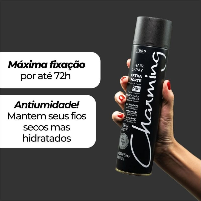Fixador de Cabelo Extra Forte Charming 150ml – Cless
