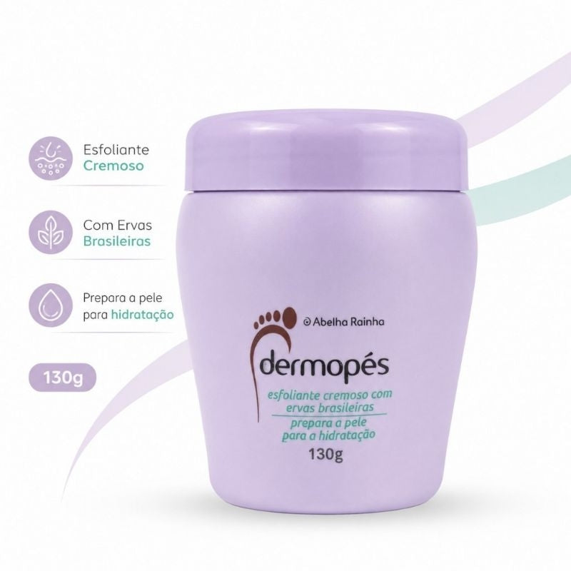 Esfoliante Cremoso para os Pés Dermopés Abelha Rainha 130g