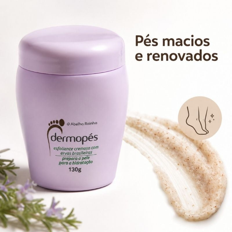 Esfoliante Cremoso para os Pés Dermopés Abelha Rainha 130g
