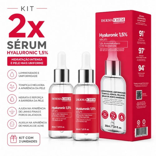 Kit 2 Sérum Hyaluronic Dermachem 30ml