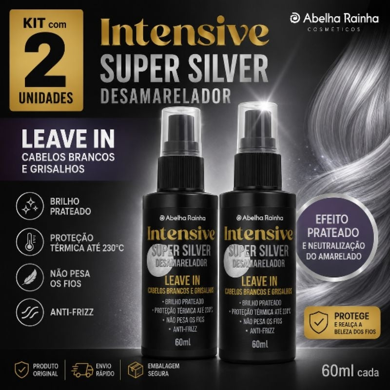 Kit Leave-in Super Silver Abelha Rainha
