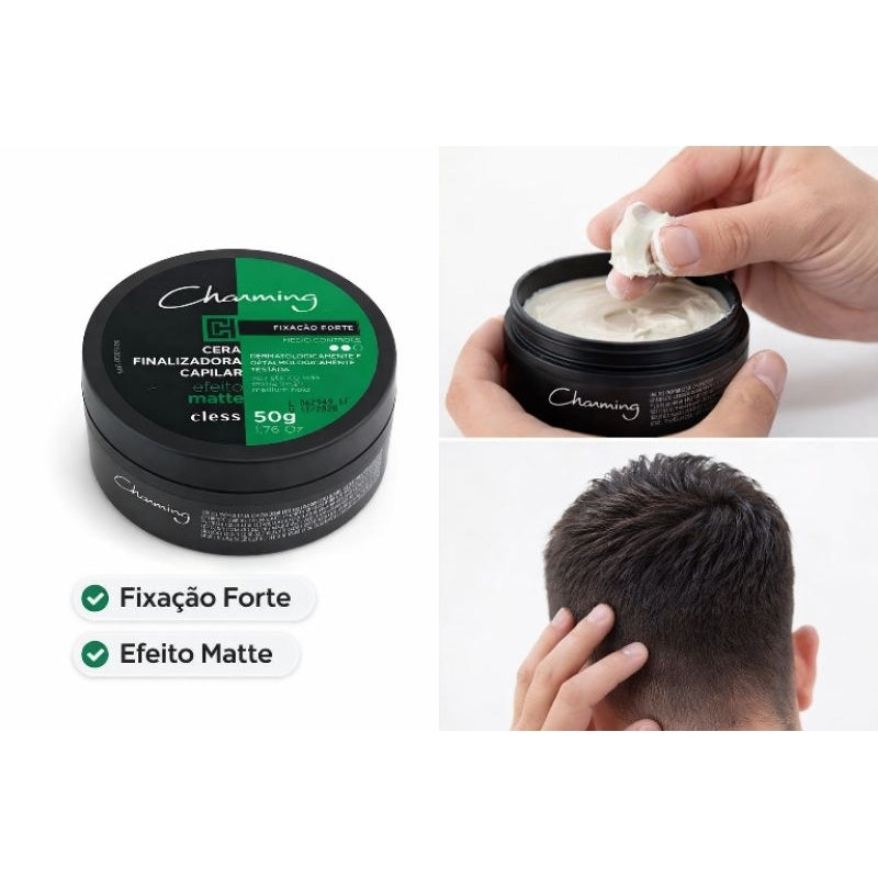 Cera Finalizadora Charming Fixação Forte Efeito Matte 50g – Cless