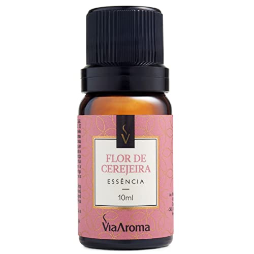 Essência Via Aroma Flor De Cerejeira Para Aromatizador Aromaterapia 10ml