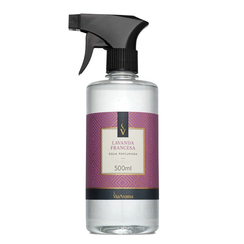 Água Perfumada para Tecidos Lavanda Francesa Via Aroma 500ml