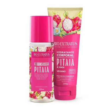 Kit Bio Extratus Pitaya Body Splash 200ml + Hidratante Corporal 200g Vegano Edição Limitada
