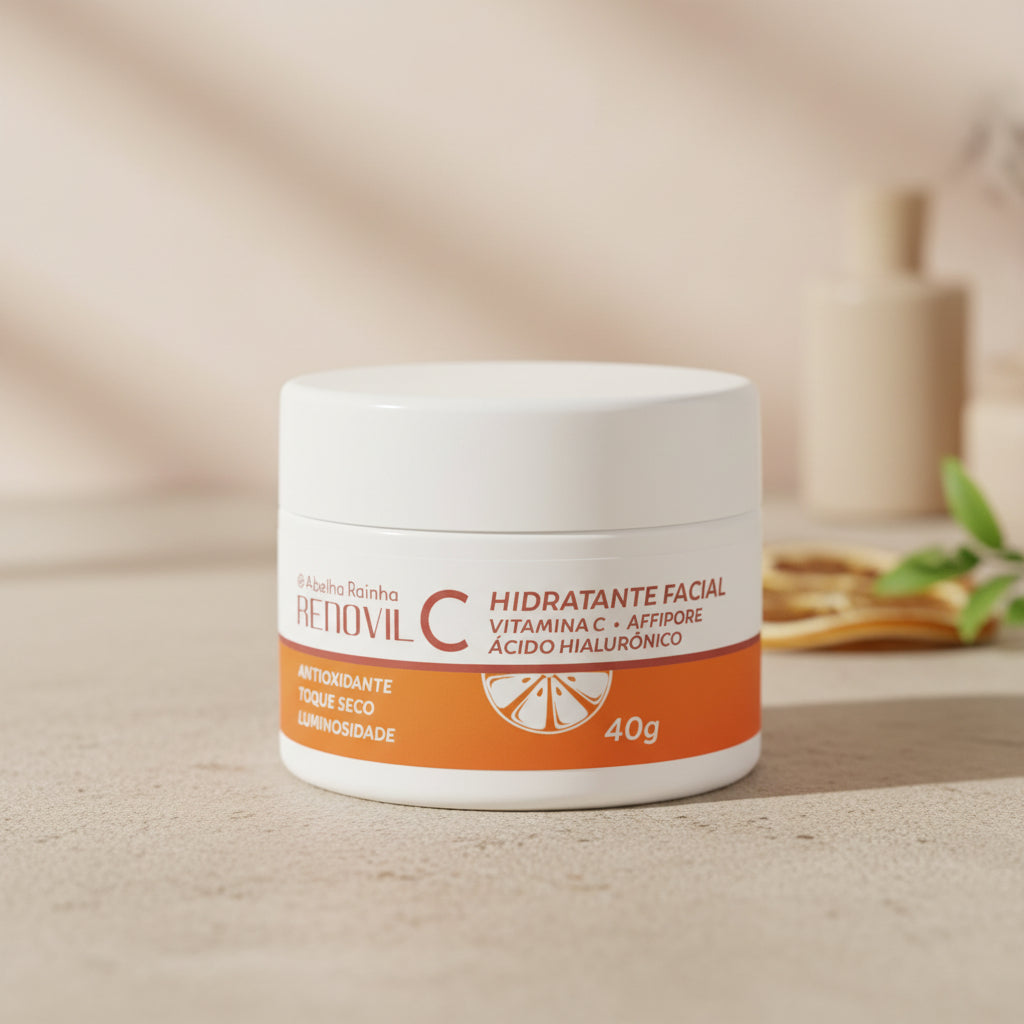 Hidratante Facial Renovil C Abelha Rainha Vitamina C 40g
