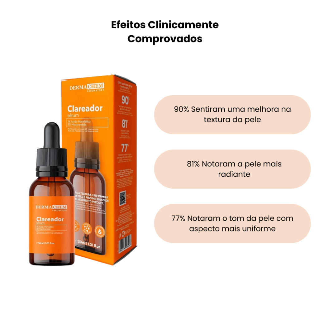 Sérum Clareador 30ml Dermachem Uniformizador Nova Embalagem