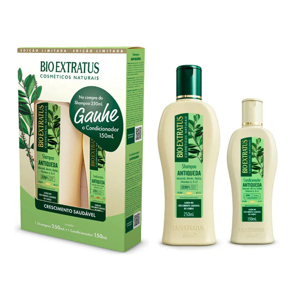Kit Bio Extratus Antiqueda Jaborandi Shampoo 250ml + Condicionador 150ml