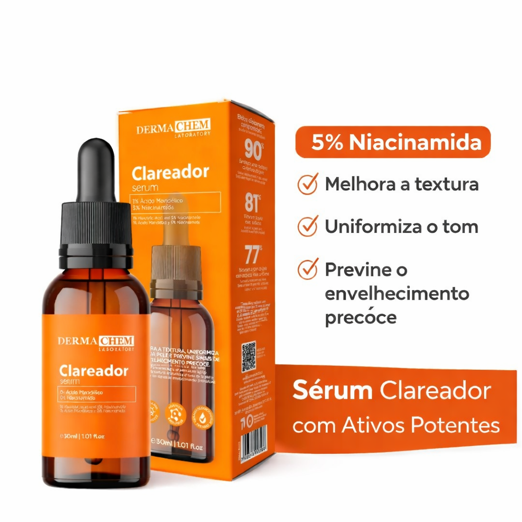 Sérum Clareador 30ml Dermachem Uniformizador Nova Embalagem