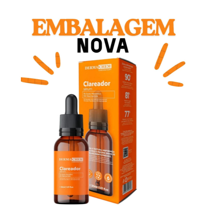 Sérum Clareador 30ml Dermachem Uniformizador Nova Embalagem