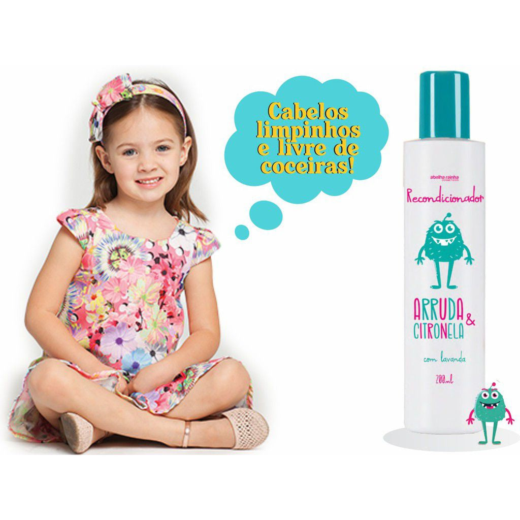 Kit Shampoo + Condicionador Arruda & Citronela com Lavanda 190ml – Abelha Rainha | Proteção, Frescor e Cabelos Macios