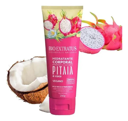 Kit Bio Extratus Pitaya Body Splash 200ml + Hidratante Corporal 200g Vegano Edição Limitada