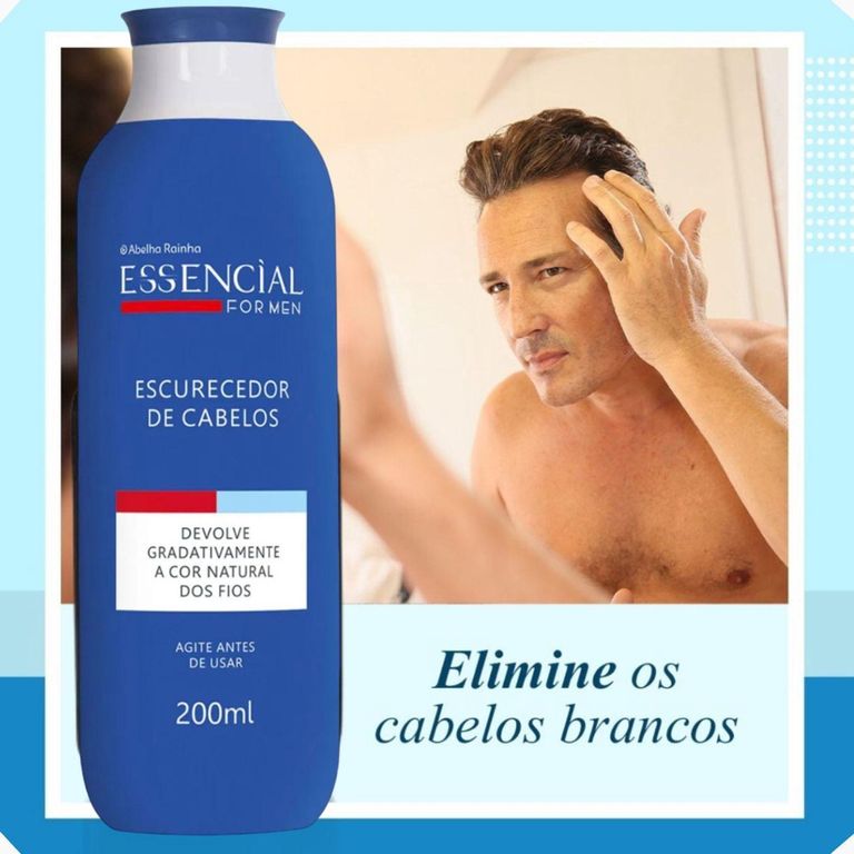 Coloração Gradativa para Cabelos Masculinos Abelha Rainha 200ml