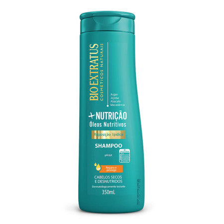 Kit Bio Extratus Nutrição Shampoo 350ml + Condicionador 350ml + Máscara 90g Óleos Nutritivos