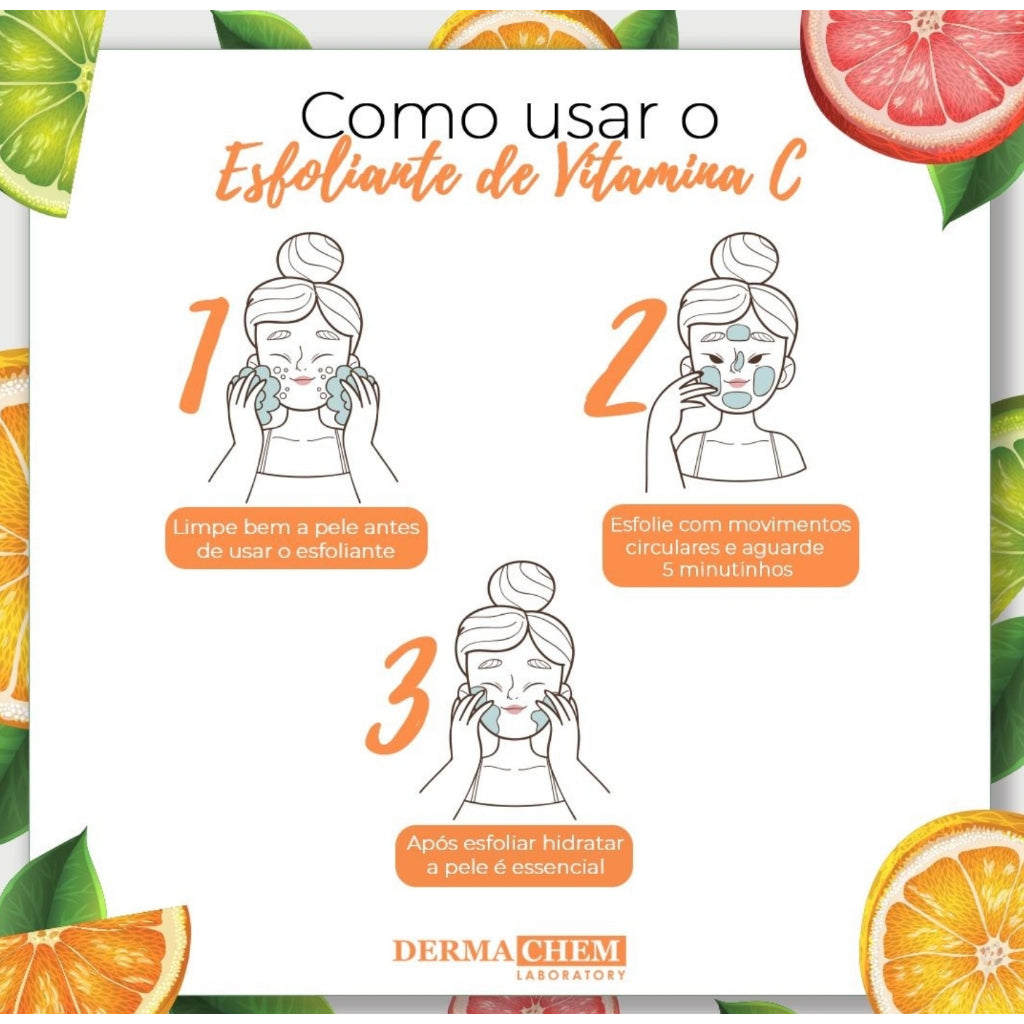 Lenço Demaquilante Dermachem Vitamina C - Limpeza Profunda e Iluminação