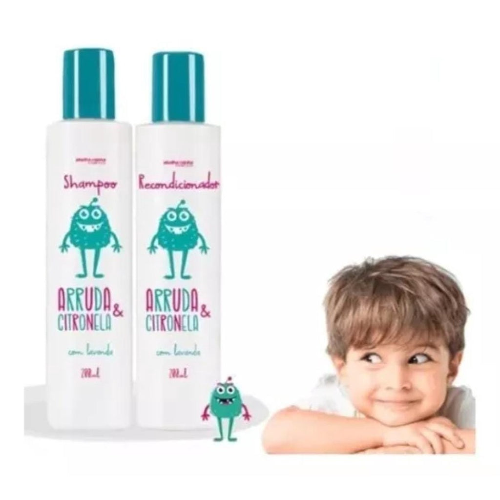 Kit Shampoo + Condicionador Arruda & Citronela com Lavanda 190ml – Abelha Rainha | Proteção, Frescor e Cabelos Macios