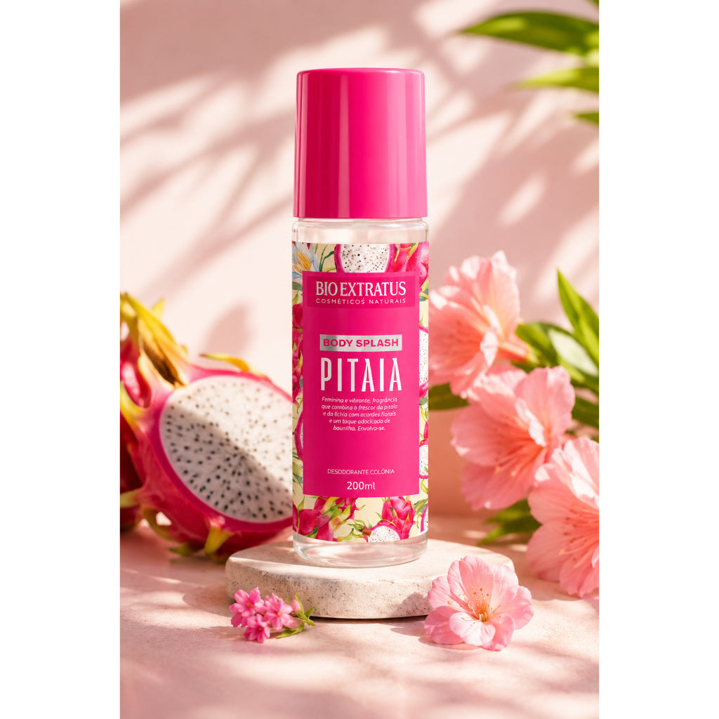 Kit Bio Extratus Pitaya Body Splash 200ml + Hidratante Corporal 200g Vegano Edição Limitada