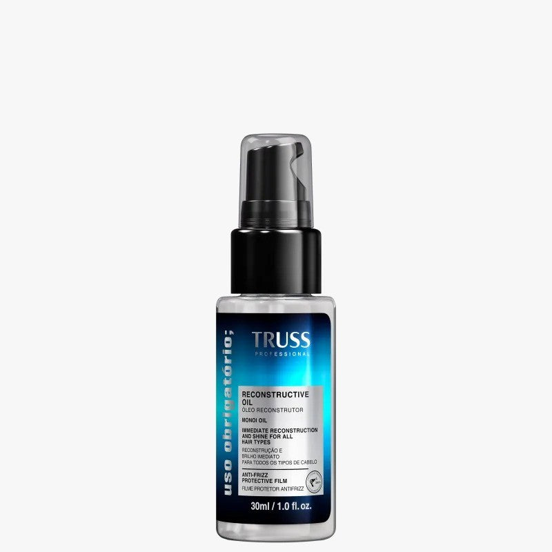 Truss Óleo Reconstrutor Uso Obrigatório | Tratamento Capilar para Brilho, Reconstrução e Proteção | 30ml