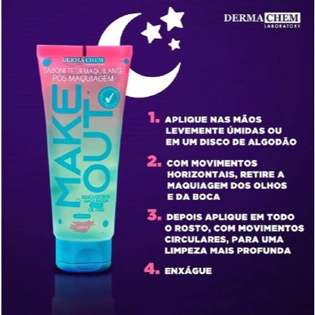 Dermachem – Sabonete Líquido Demaquilante Pós Makeout 100ml