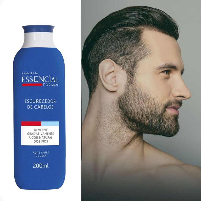 Coloração Gradativa para Cabelos Masculinos Abelha Rainha 200ml