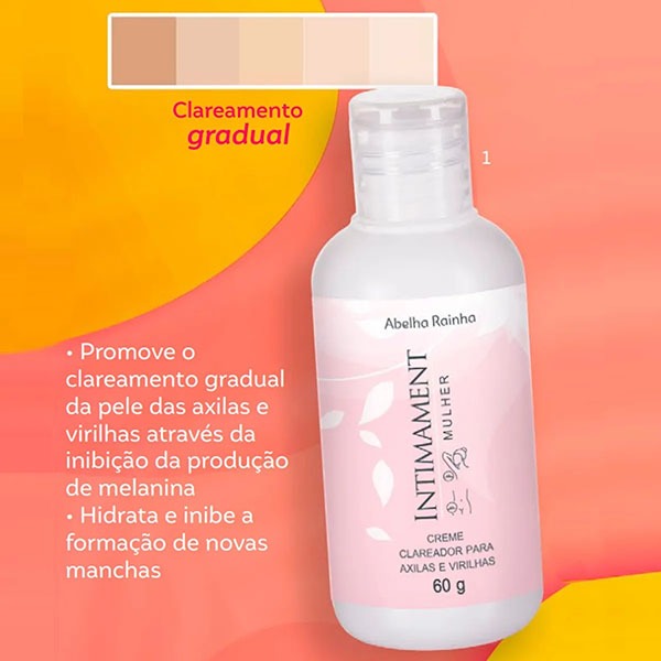 Creme Uniformizador para Axilas e Virilhas 60g