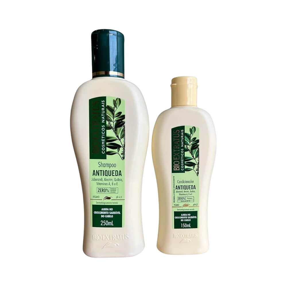 Kit Bio Extratus Antiqueda Jaborandi Shampoo 250ml + Condicionador 150ml