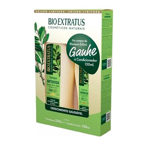 Kit Bio Extratus Antiqueda Jaborandi Shampoo 250ml + Condicionador 150ml