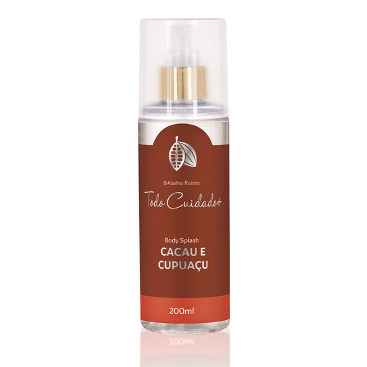 Body Splash Cacau e Cupuaçu 200ml Feminino Hidratante e Refrescante - Abelha Rainha
