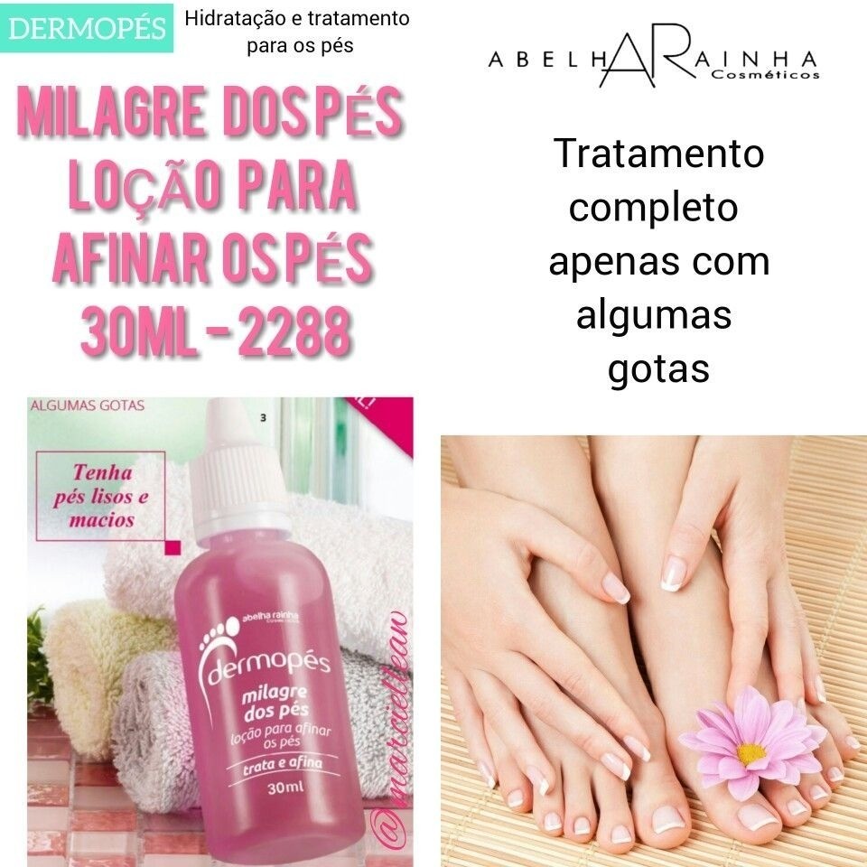 Loção para Pés Dermopés Abelha Rainha 30ml