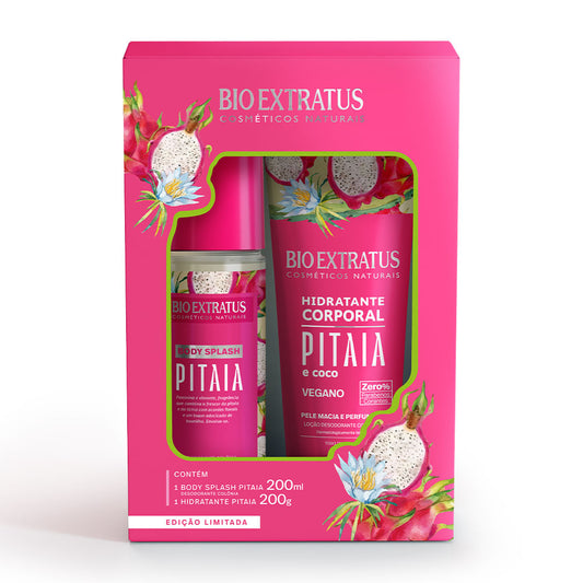 Kit Bio Extratus Pitaya Body Splash 200ml + Hidratante Corporal 200g Vegano Edição Limitada